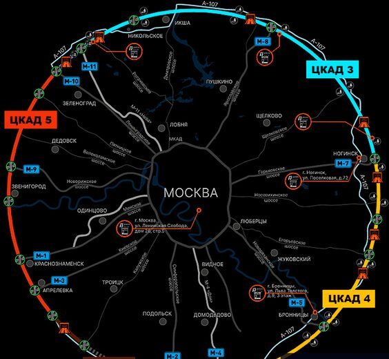 Стоимость проезда по ЦКАД